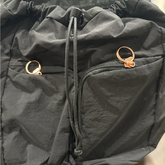 Puma Rival Rucksack Backpack Black Drawstring Closure Zip Pockets - Picture 2 of 6